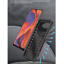 For OPPO A15 Vanguard Warrior All Inclusive Double-color Shockproof TPU + PC Protective Case with Holder(Blue)