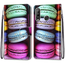 For Huawei P30 Lite Coloured Drawing Cross Texture Horizontal Flip PU Leather Case with Holder & Card Slots & Wallet & Lanyard(Colorful Cakes)