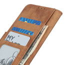 For Motorola Moto E7 (2020) Antelope Texture Magnetic Buckle Horizontal Flip PU Leather Case with Card Slots & Wallet & Holder(Brown)