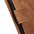 For Motorola Moto E7 (2020) Antelope Texture Magnetic Buckle Horizontal Flip PU Leather Case with Card Slots & Wallet & Holder(Brown)