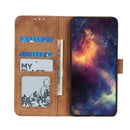 For Motorola Moto E7 (2020) Antelope Texture Magnetic Buckle Horizontal Flip PU Leather Case with Card Slots & Wallet & Holder(Brown)