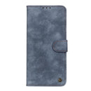 For Motorola Moto E7 (2020) Antelope Texture Magnetic Buckle Horizontal Flip PU Leather Case with Card Slots & Wallet & Holder(Blue)
