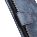 For Motorola Moto E7 (2020) Antelope Texture Magnetic Buckle Horizontal Flip PU Leather Case with Card Slots & Wallet & Holder(Blue)