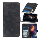 For Motorola Moto E7 (2020) Antelope Texture Magnetic Buckle Horizontal Flip PU Leather Case with Card Slots & Wallet & Holder(Black)
