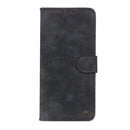For Motorola Moto E7 (2020) Antelope Texture Magnetic Buckle Horizontal Flip PU Leather Case with Card Slots & Wallet & Holder(Black)