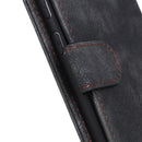 For Motorola Moto E7 (2020) Antelope Texture Magnetic Buckle Horizontal Flip PU Leather Case with Card Slots & Wallet & Holder(Black)