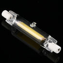 R7S 220V 3W 78mm COB LED Bulb Glass Tube Replacement Halogen Lamp Spot Light, 4000K Natural White Light