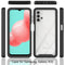 For Samsung Galaxy A32 5G Starry Sky Solid Color Series Shockproof PC + TPU Protective Case(Black)