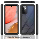 For Samsung Galaxy A72 5G / 4G Starry Sky Solid Color Series Shockproof PC + TPU Protective Case(Black)