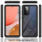 For Samsung Galaxy A72 5G / 4G Starry Sky Solid Color Series Shockproof PC + TPU Protective Case(Black)