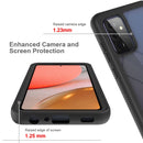 For Samsung Galaxy A72 5G / 4G Starry Sky Solid Color Series Shockproof PC + TPU Protective Case(Black)