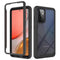 For Samsung Galaxy A72 5G / 4G Starry Sky Solid Color Series Shockproof PC + TPU Protective Case(Black)