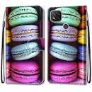 For Xiaomi Redmi 9C Coloured Drawing Cross Texture Horizontal Flip PU Leather Case with Holder & Card Slots & Wallet & Lanyard(Colorful Cakes)