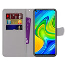 For Xiaomi Redmi Note 9 / 10X 4G Coloured Drawing Cross Texture Horizontal Flip PU Leather Case with Holder & Card Slots & Wallet & Lanyard(Fluorescent Water Texture)