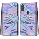 For Alcatel 1S (2020) / 3L (2020) Coloured Drawing Cross Texture Horizontal Flip PU Leather Case with Holder & Card Slots & Wallet & Lanyard(Fluorescent Water Texture)