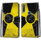 For Alcatel 1S (2020) / 3L (2020) Coloured Drawing Cross Texture Horizontal Flip PU Leather Case with Holder & Card Slots & Wallet & Lanyard(Yellow Black Logo)