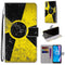 For Alcatel 1S (2020) / 3L (2020) Coloured Drawing Cross Texture Horizontal Flip PU Leather Case with Holder & Card Slots & Wallet & Lanyard(Yellow Black Logo)