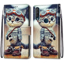 For Alcatel 1SE (2020) Coloured Drawing Cross Texture Horizontal Flip PU Leather Case with Holder & Card Slots & Wallet & Lanyard(Leather Shoes Cat)