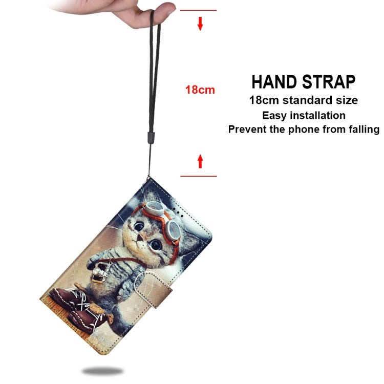 For Alcatel 1SE (2020) Coloured Drawing Cross Texture Horizontal Flip PU Leather Case with Holder & Card Slots & Wallet & Lanyard(Leather Shoes Cat)