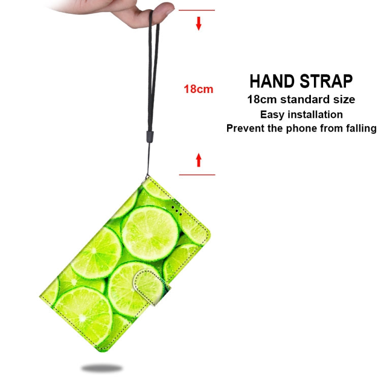 For Alcatel 1SE (2020) Coloured Drawing Cross Texture Horizontal Flip PU Leather Case with Holder & Card Slots & Wallet & Lanyard(Green Lemon)