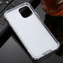 For iPhone 11 TPU + Acrylic Four Drop Luxury Plating Mirror Phone Case Cover(Rose Gold)