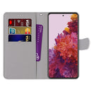 For Samsung Galaxy S21 Ultra 5G Coloured Drawing Cross Texture Horizontal Flip PU Leather Case with Holder & Card Slots & Wallet & Lanyard(Fluorescent Water Pattern)