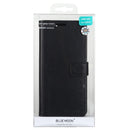 For Samsung Galaxy S20 FE GOOSPERY BLUE MOON Crazy Horse Texture Horizontal Flip Leather Case With Bracket & Card Slot & Wallet(Black)