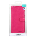 For Samsung Galaxy S20 FE GOOSPERY BLUE MOON Crazy Horse Texture Horizontal Flip Leather Case With Bracket & Card Slot & Wallet(Rose Red)
