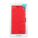 For Samsung Galaxy S20 FE GOOSPERY BLUE MOON Crazy Horse Texture Horizontal Flip Leather Case With Bracket & Card Slot & Wallet(Red)