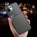For Xiaomi Mi 11 Classic Tilt Strip Grain Magnetic Shockproof PC + TPU Case(Green)