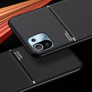 For Xiaomi Mi 11 Classic Tilt Strip Grain Magnetic Shockproof PC + TPU Case(Green)