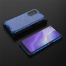 For Oppo Reno5 5G Shockproof Honeycomb PC + TPU Case(Blue)