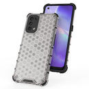 For Oppo Reno5 5G Shockproof Honeycomb PC + TPU Case(Blue)