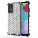 For Samsung Galaxy A52 5G/4G Shockproof Honeycomb PC + TPU Case(White)