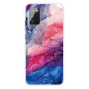 For Samsung Galaxy A02s (US Version) Marble Shockproof TPU Protective Case(Abstract Red)