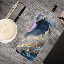 For Samsung Galaxy A02s (US Version) Marble Shockproof TPU Protective Case(Abstract Gold)