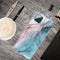 For Samsung Galaxy A12 Marble Shockproof TPU Protective Case(Abstract Gray)