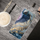 For Samsung Galaxy A12 Marble Shockproof TPU Protective Case(Abstract Gold)