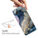 For Samsung Galaxy A12 Marble Shockproof TPU Protective Case(Abstract Gold)