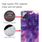 For Samsung Galaxy A12 Marble Shockproof TPU Protective Case(Abstract Purple)