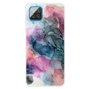 For Samsung Galaxy A12 Marble Shockproof TPU Protective Case(Abstract Multicolor)