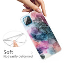 For Samsung Galaxy A12 Marble Shockproof TPU Protective Case(Abstract Multicolor)