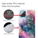 For Samsung Galaxy A12 Marble Shockproof TPU Protective Case(Abstract Multicolor)