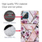 For Samsung Galaxy A12 Marble Shockproof TPU Protective Case(Rhombus Rose)