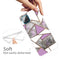 For Samsung Galaxy A12 Marble Shockproof TPU Protective Case(Rhombus Gray Purple)