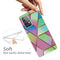 For Samsung Galaxy A32 5G Marble Shockproof TPU Protective Case(Rhombus Gradient)