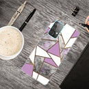 For Samsung Galaxy A32 5G Frosted Shockproof TPU Protective Case(Rhombus Gray Purple)