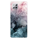 For Samsung Galaxy A42 5G Marble Shockproof TPU Protective Case(Abstract Light Pink)