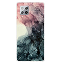For Samsung Galaxy A42 5G Marble Shockproof TPU Protective Case(Abstract Black)