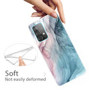 For Samsung Galaxy A52 5G / 4G Marble Shockproof TPU Protective Case(Abstract Gray)